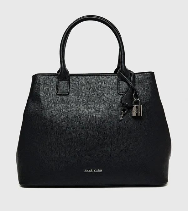 ANNE KLEIN Anne Klein Textured Zippered Satchel Bag